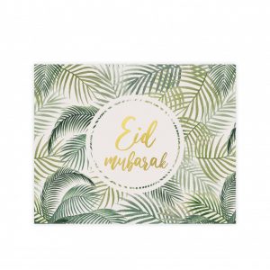 Eid mubarak placemats Tropical