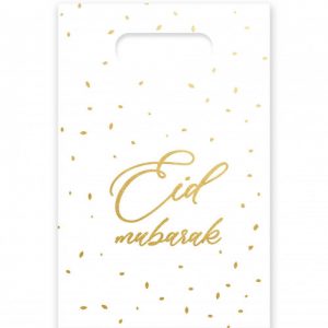 Eid snoepzakjes (wit-goud)